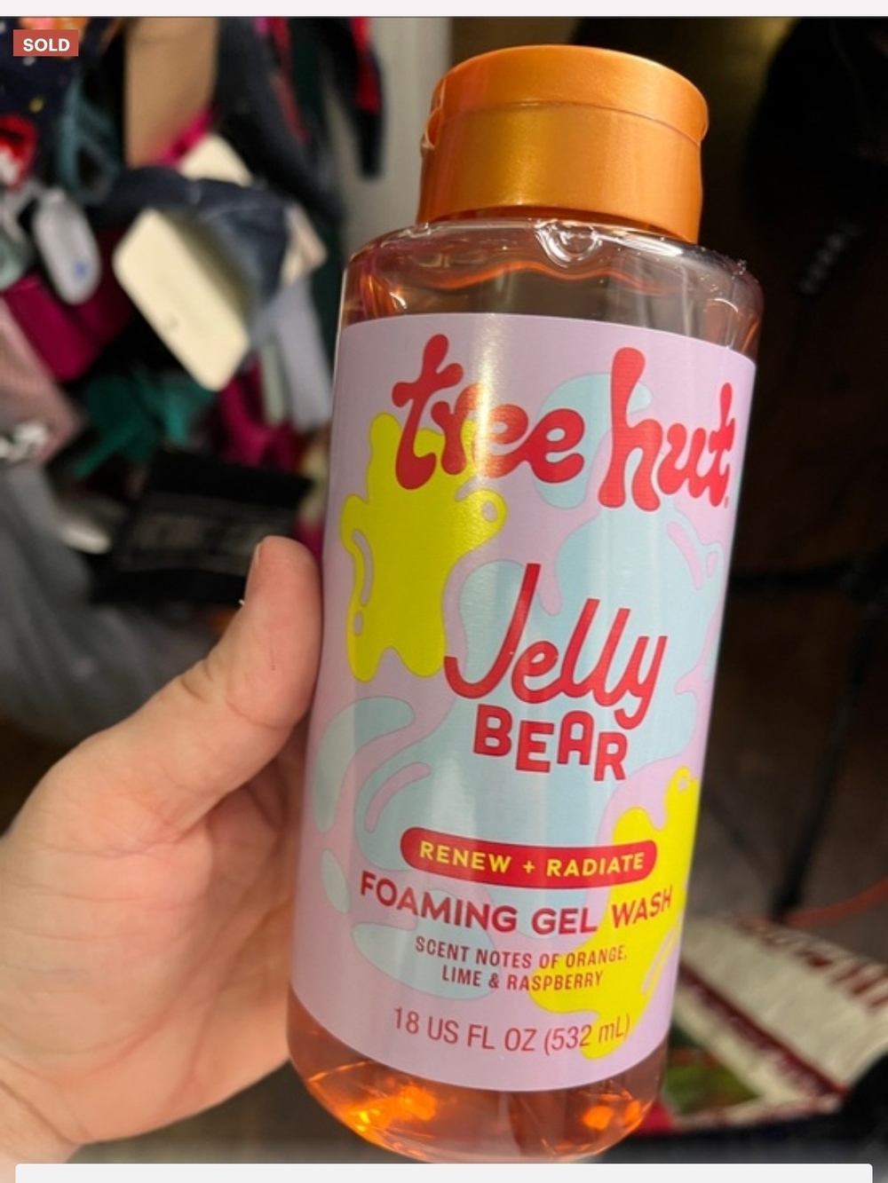 Tree Hut Jelly Bear Foaming Gel Wash — Orange